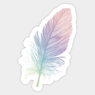 Rainbow Feather Sticker